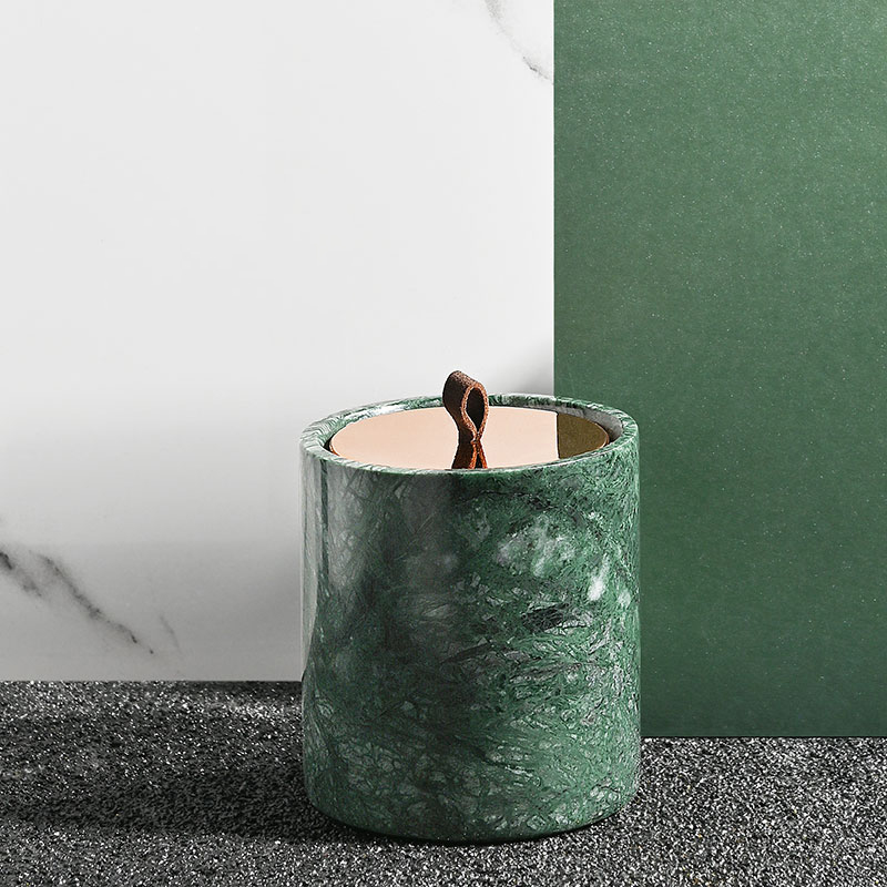 M&Scent Bán buôn Trang trí tùy chỉnh sang trọng Nhãn hiệu riêng Thủy tinh đen Nến Sáp đậu thơm