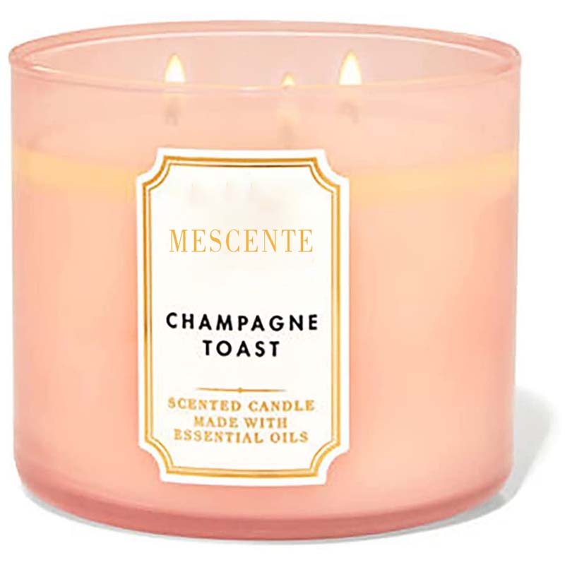 M&Scent Làm Bằng Tay 3 Bấc Nến Sáp Đậu Nành Thơm Hoa Nhài Tự Nhiên Quà Tặng, Nhãn Hiệu Riêng Nến Pha Lê Thơm Phòng