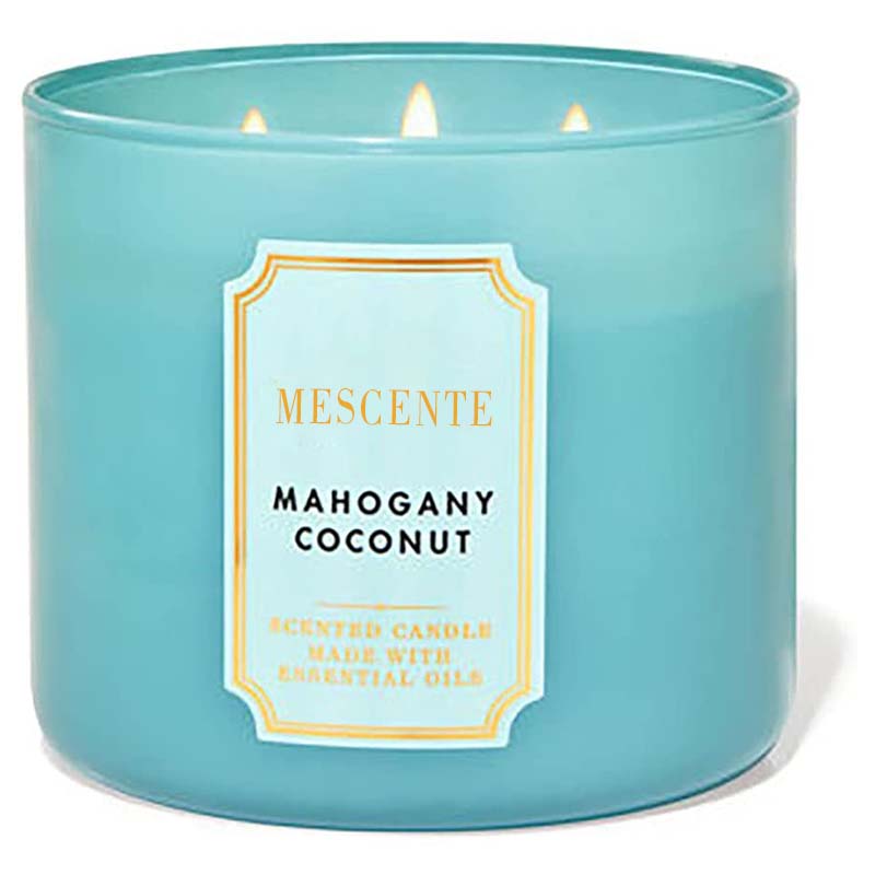 M&Scent Làm Bằng Tay 3 Bấc Nến Sáp Đậu Nành Thơm Hoa Nhài Tự Nhiên Quà Tặng, Nhãn Hiệu Riêng Nến Pha Lê Thơm Phòng