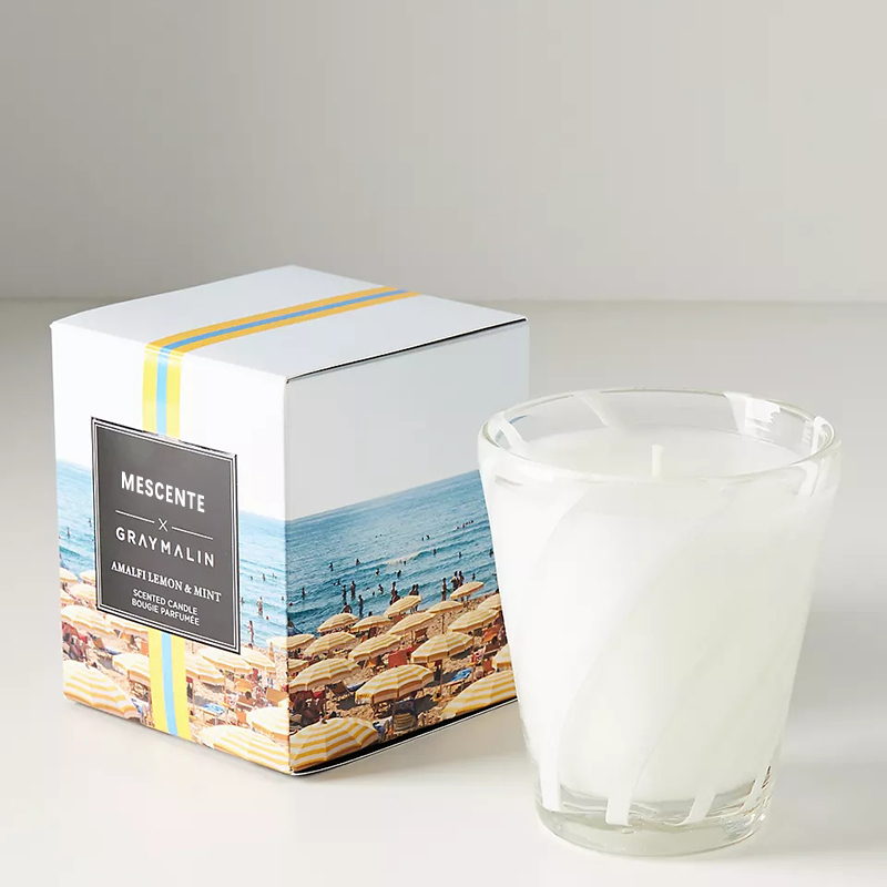 M&Scent Luxury White Soy Wax Logo cá nhân Nến thơm đám cưới
