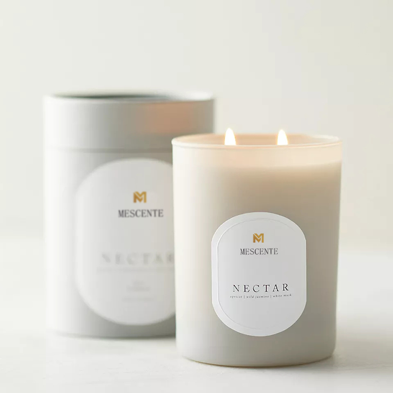 M&Scent Tùy Chỉnh Logo Thiền Đá Không Độc Hại Thảo Mộc Tây Đỗ Sáp Đậu Nành Thơm Tự Nhiên Nến Pha Lê