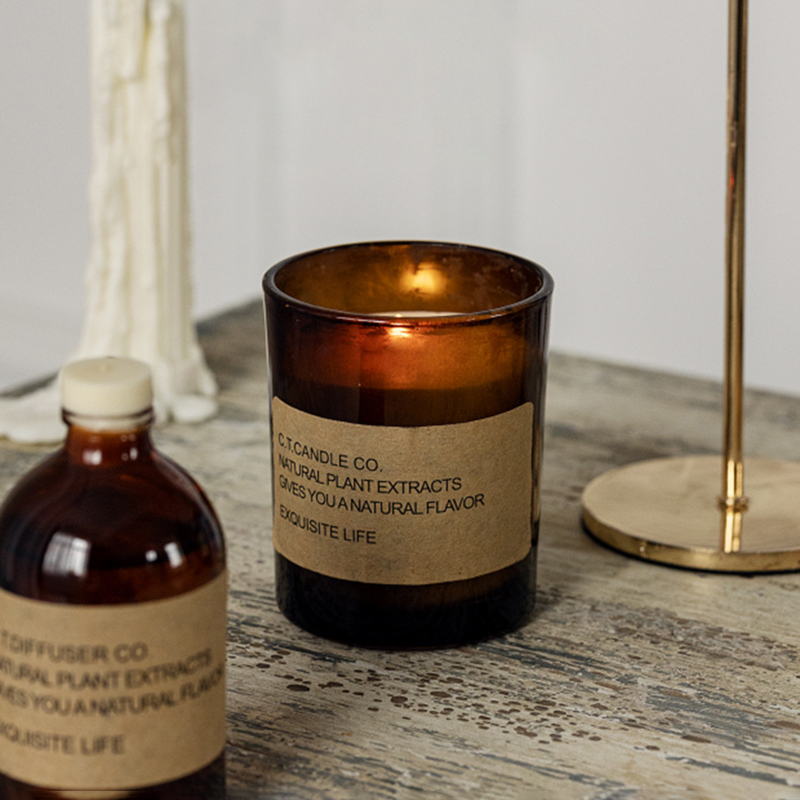 M&Scent trang trí sang trọng bộ máy phun tán sậy và nến thơm có bao bì hộp dạng