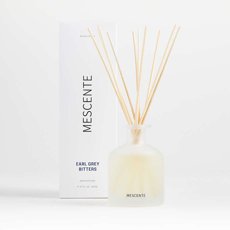 M&Scent nhãn hiệu riêng sang trọng màu tím bộ quà tặng hoa sậy có hộp