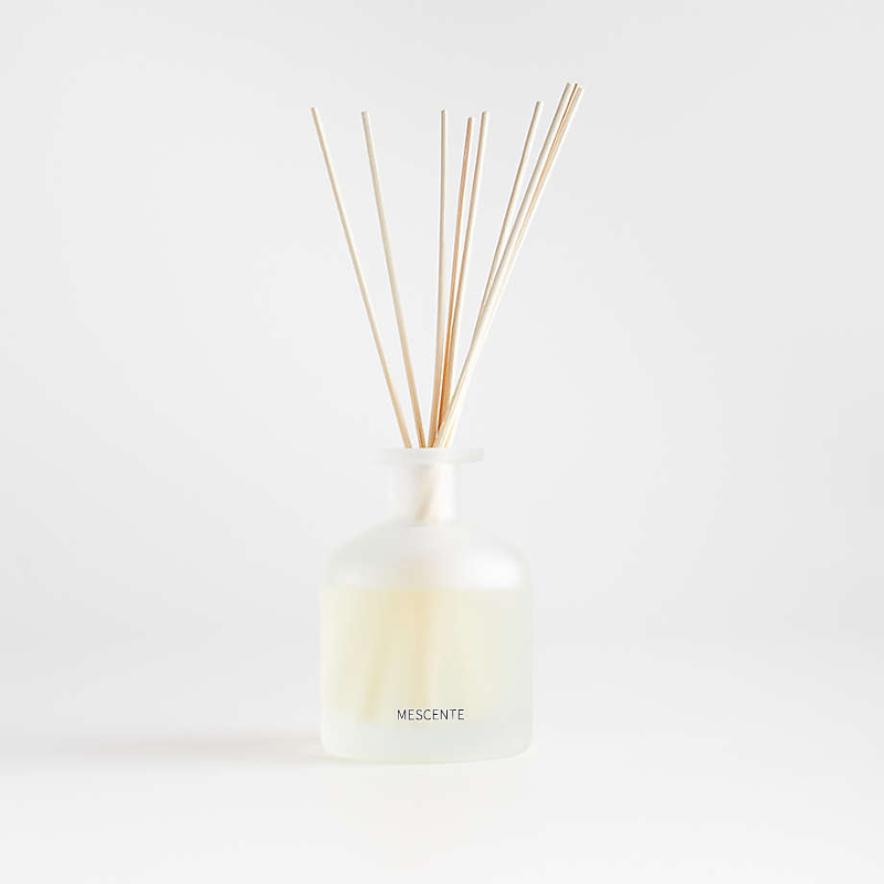 M&Scent nhãn hiệu riêng sang trọng màu tím bộ quà tặng hoa sậy có hộp