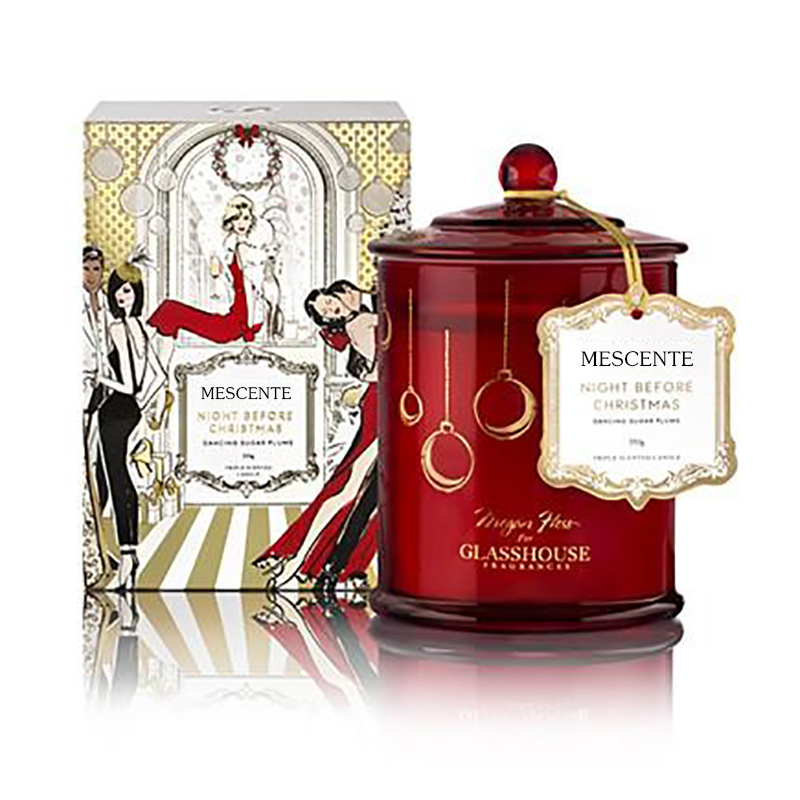 M&Scent Bán sang trọng nhãn hiệu riêng Giáng sinh có mái vòm Nến thơm đậu nành có Sản phẩm
