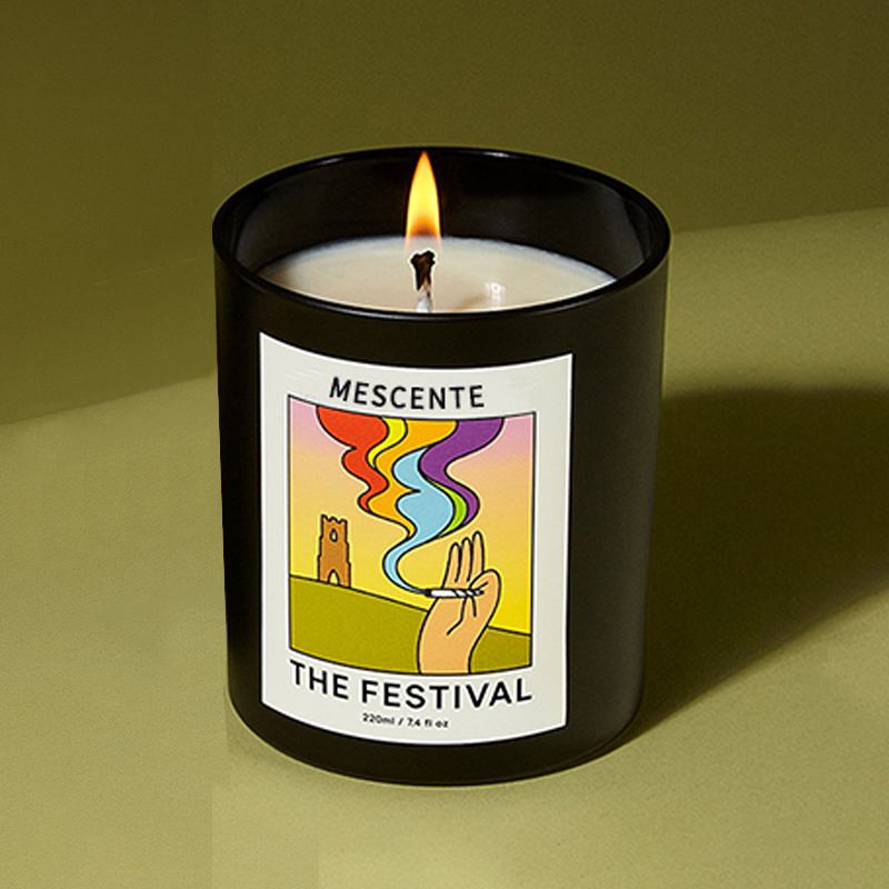 M&Scent Bán buôn Sang trọng Tùy chỉnh Nhãn hiệu riêng Handmade Giáng sinh Pha lê Hương thơm Hương thơm Nến sáp đậu nành