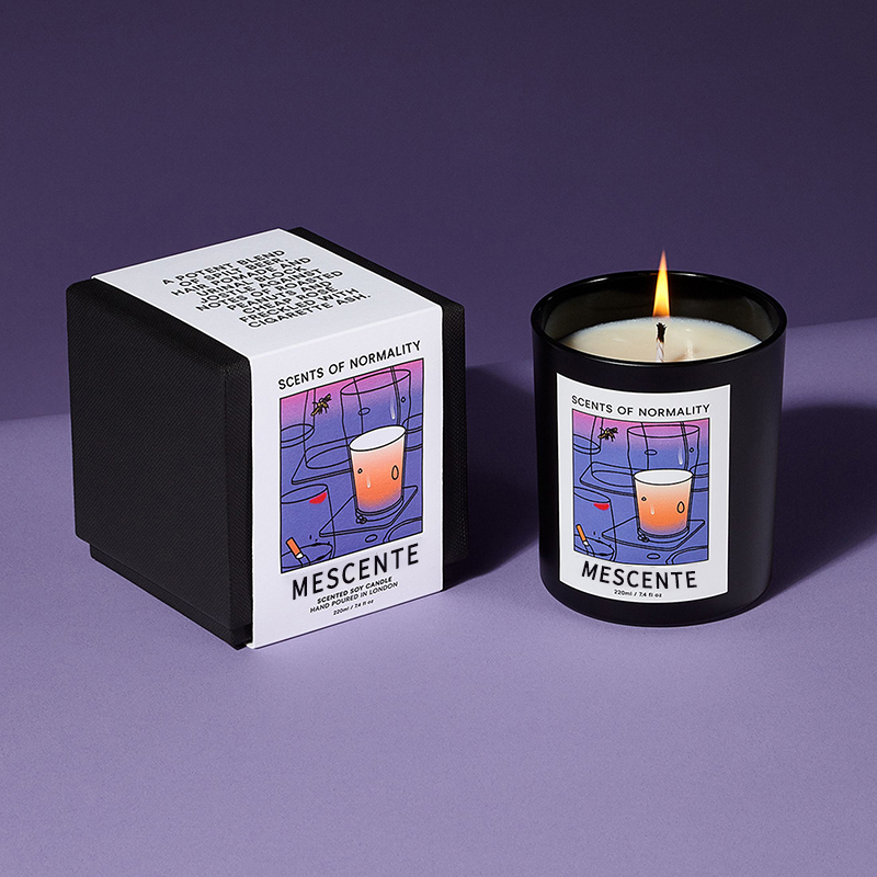 M&Scent Bán buôn Sang trọng Tùy chỉnh Nhãn hiệu riêng Handmade Giáng sinh Pha lê Hương thơm Hương thơm Nến sáp đậu nành