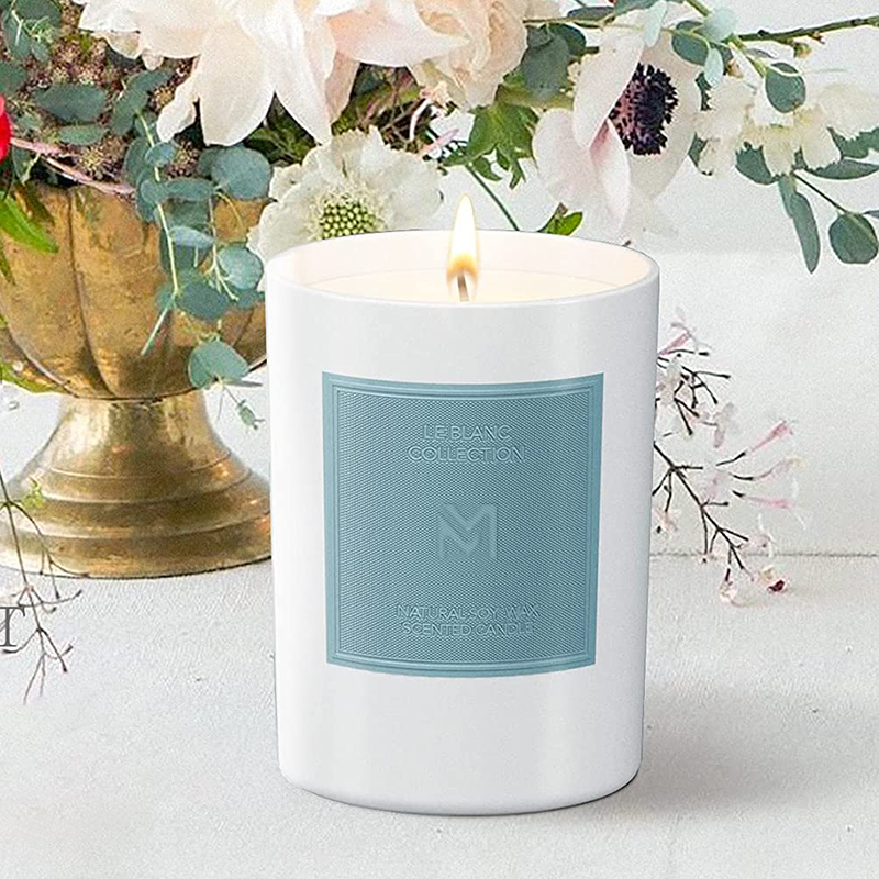 M&Scent Bán Bộ nến thủy tinh màu đen sang trọng tùy chỉnh Giáng sinh Bộ nến thơm đậu nành