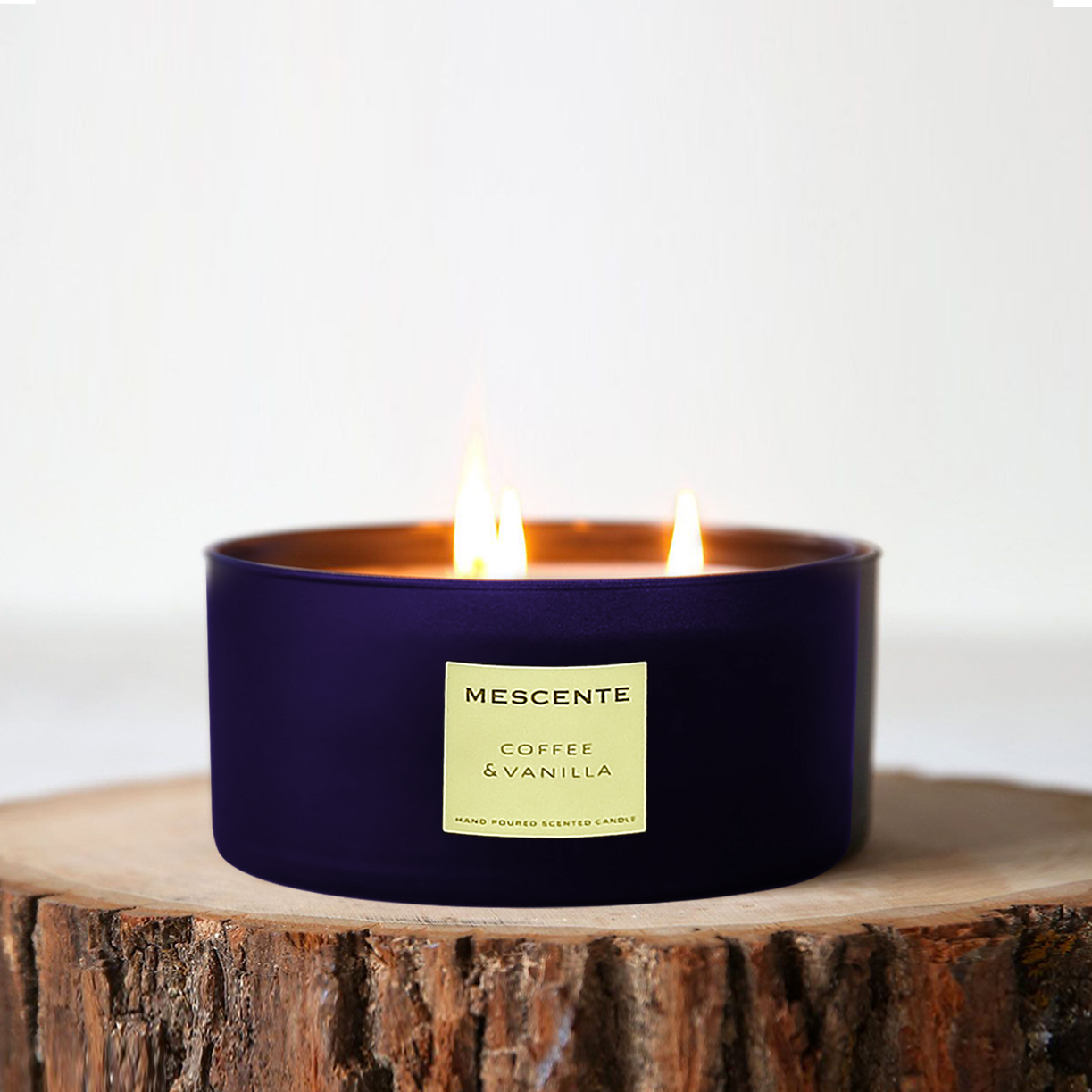M&Scent bán buôn bộ quà tặng hương liệu trang trí 3 bấc nến dừa thơm