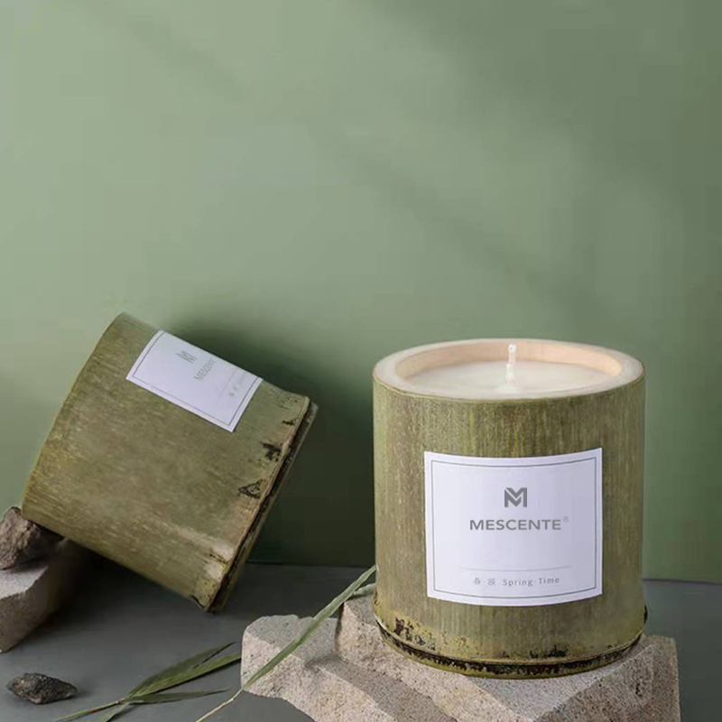 Nến giữ nến bằng gỗ sang trọng M&Scent nhãn hiệu riêng có mùi thơm kèm hộp