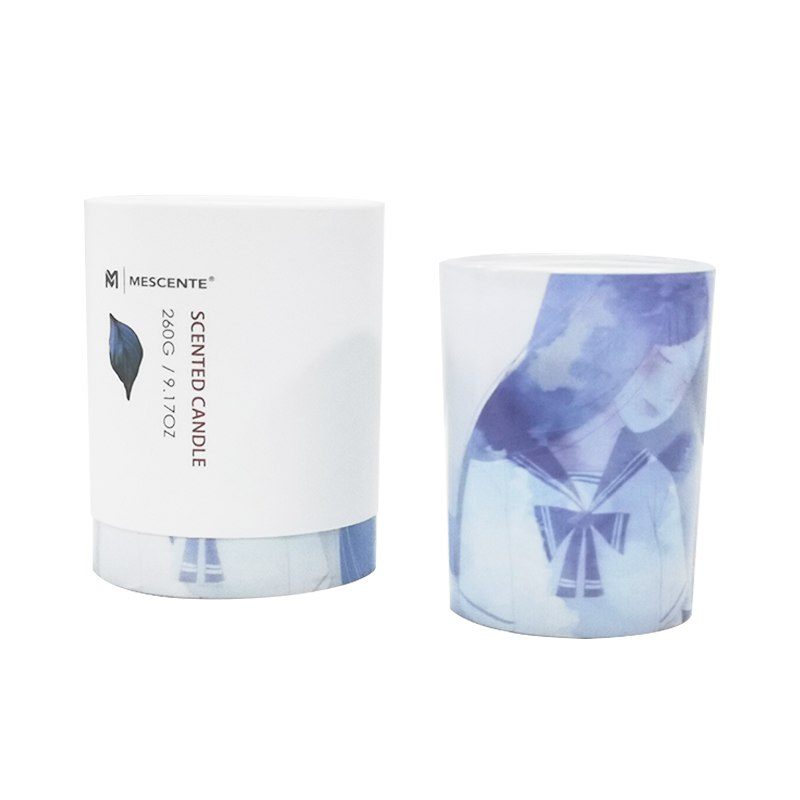 M&Scent bán nhãn hiệu riêng lọ thủy tinh màu xanh lá cây nến cọ,nến tinh thần