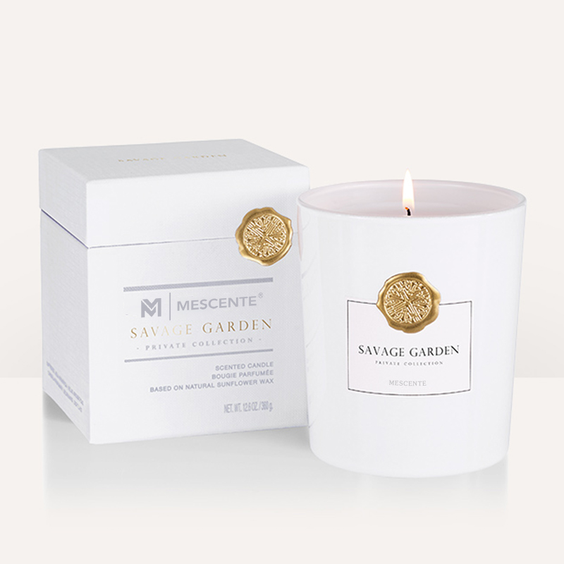 M&Scent sang trọng tùy chỉnh nhãn hiệu riêng biệt Bình thủy tinh trang trí sáp đậu thơm