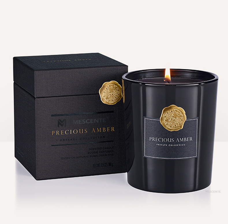 M&Scent sang trọng tùy chỉnh nhãn hiệu riêng biệt Bình thủy tinh trang trí sáp đậu thơm