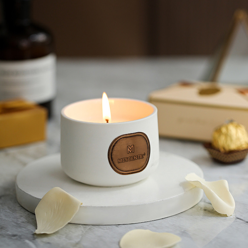 M&Scent nhãn hiệu riêng gốm sứ Bộ quà tặng dừa thơm tùy chỉnh