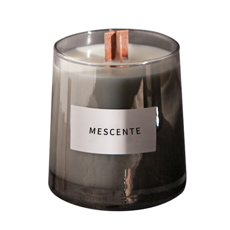 M&Scent lọ thủy tinh cao cấp bấc gỗ pha lê sáp đậu thơm, nến cưới