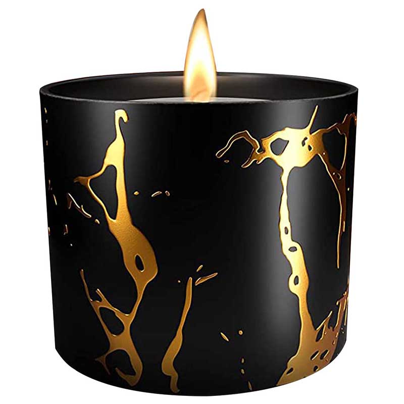 Sang Trọng Size Lớn Tùy Chỉnh Cá Tính Gốm Trang Trí Nhà Ngũ Cốc Vàng Nến Bình Handmade Sáp Đậu Nành Nến Thơm Bộ Quà Tặng