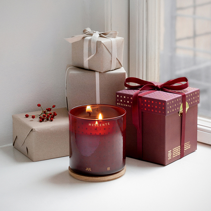 M&Scent Luxury Custom Handmade Nến sáp đậu thơm trang trí Giáng sinh kèm hộp quà tặng