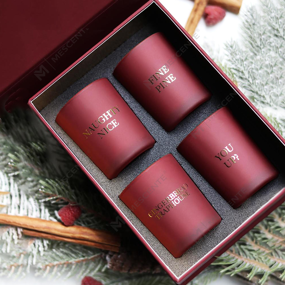 M&Scent nhãn hiệu riêng sang trọng trang trí nội thất bộ quà tặng nến thơm thơm gồm 4 món