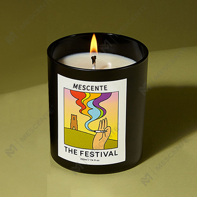 M&Scent Bán buôn Sang trọng Tùy chỉnh Nhãn hiệu riêng Handmade Giáng sinh Pha lê Hương thơm Hương thơm Nến sáp đậu nành