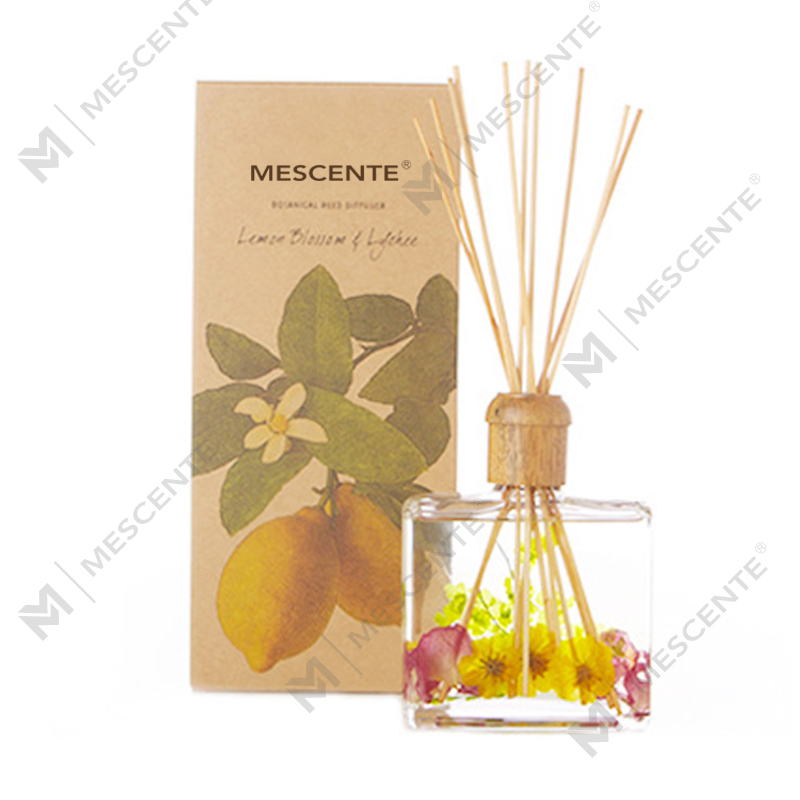 Bán buôn Chất lượng cao Sang trọng Tùy chỉnh Nhãn hiệu riêng Hoa Sola Wood Aroma Máy khuếch tán sậy có hộp