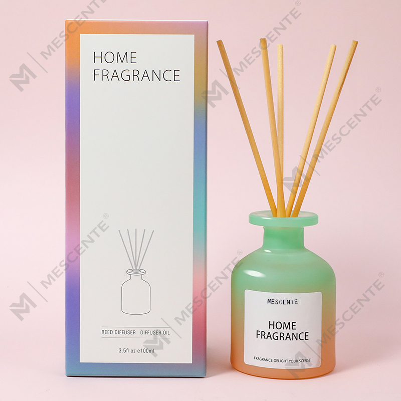 Bán buôn Chai thủy tinh độc đáo Nước hoa thơm Máy khuếch tán dầu Reed với hộp đóng gói Bộ quà tặng