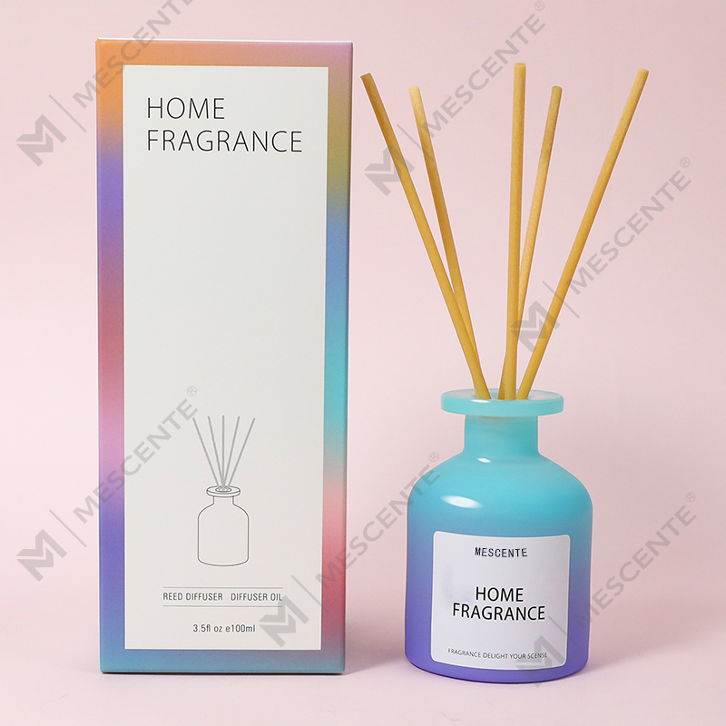 Bán buôn Chai thủy tinh độc đáo Nước hoa thơm Máy khuếch tán dầu Reed với hộp đóng gói Bộ quà tặng