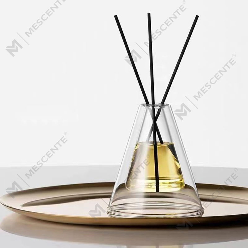 Tùy chỉnh lớn Hex Essenza Chai thủy tinh độc đáo White Frosted Extra Air Aroma Máy khuếch tán hương thơm gia đình, Máy khuếch tán sậy Giáng sinh