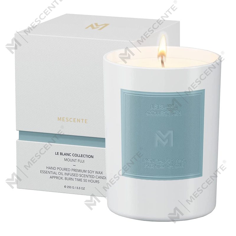 M&Scent Bán buôn Bộ nến thủy tinh màu đen sang trọng tùy chỉnh Giáng sinh Bộ nến sáp đậu nành