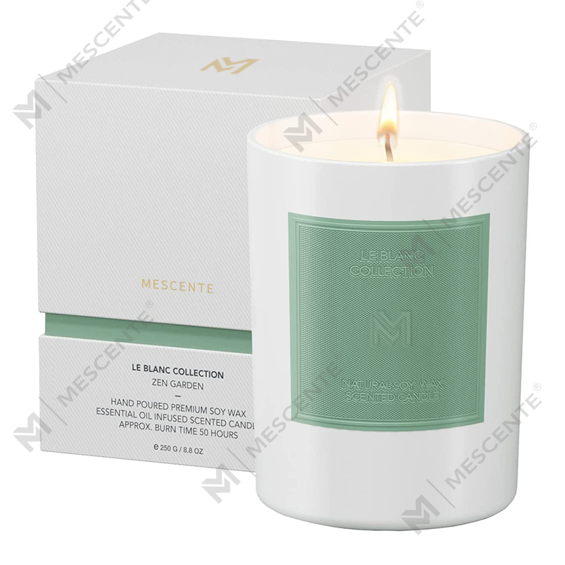 M&Scent Bán buôn Bộ nến thủy tinh màu đen sang trọng tùy chỉnh Giáng sinh Bộ nến sáp đậu nành