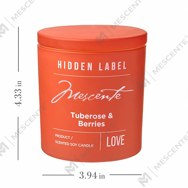 M&Scent Bán buôn Nhãn hiệu riêng sang trọng Lọ đen Nến sáp đậu nành thơm với pha lê