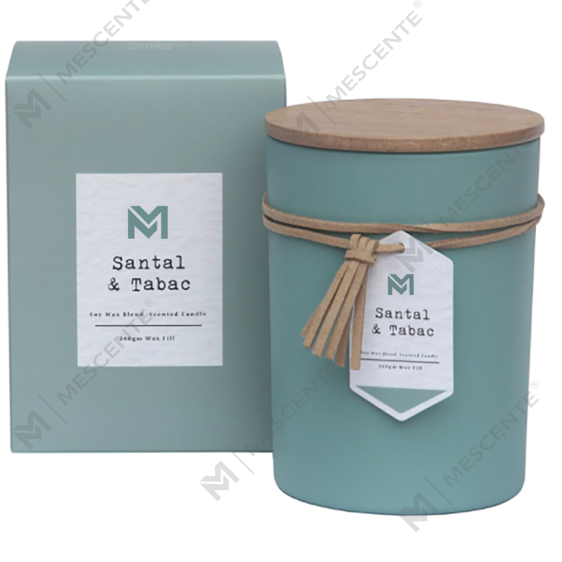 M&S mùi hương Bán buôn Nhãn hiệu riêng Nắp gỗ Hương liệu thơm Nến sáp đậu nành Bộ quà tặng trong lọ thủy tinh