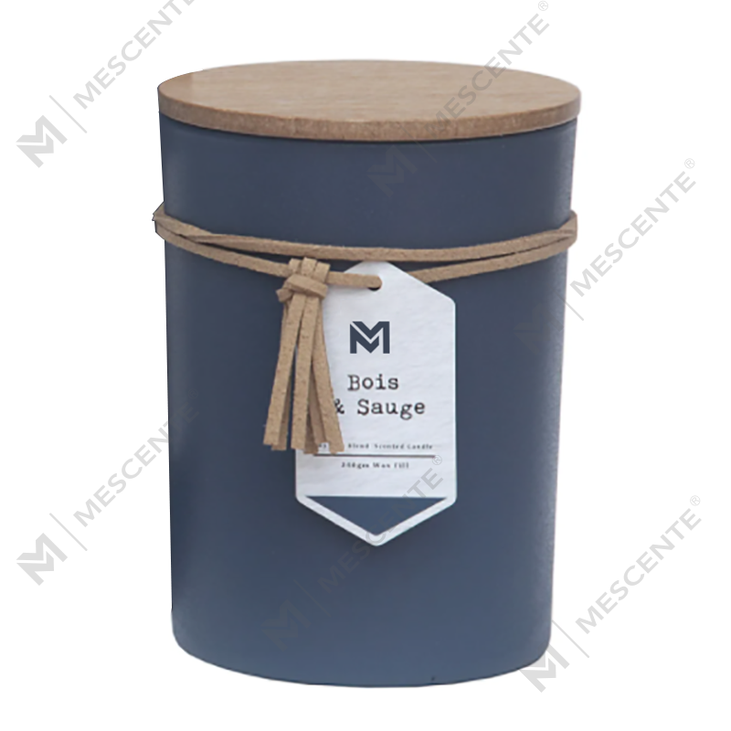 M&S mùi hương Bán buôn Nhãn hiệu riêng Nắp gỗ Hương liệu thơm Nến sáp đậu nành Bộ quà tặng trong lọ thủy tinh