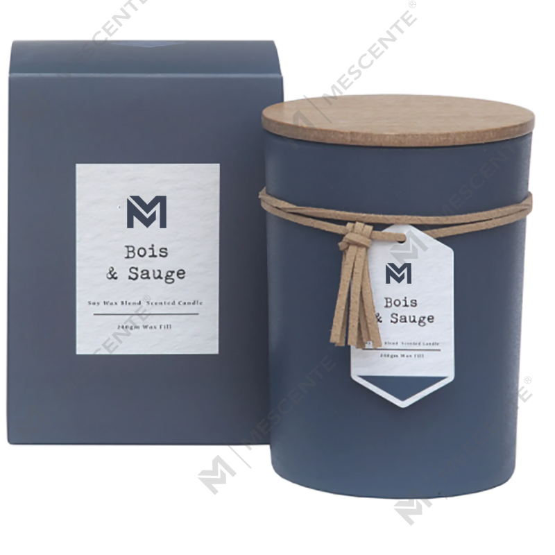 M&S mùi hương Bán buôn Nhãn hiệu riêng Nắp gỗ Hương liệu thơm Nến sáp đậu nành Bộ quà tặng trong lọ thủy tinh