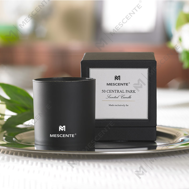Mùi hương M&S Bán buôn Nhãn hiệu riêng sang trọng Nến thơm nam Chrome 22 Oz có pha lê bên trong