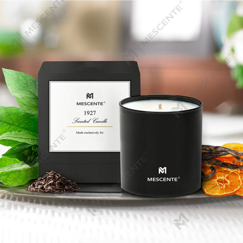 Mùi hương M&S Bán buôn Nhãn hiệu riêng sang trọng Nến thơm nam Chrome 22 Oz có pha lê bên trong