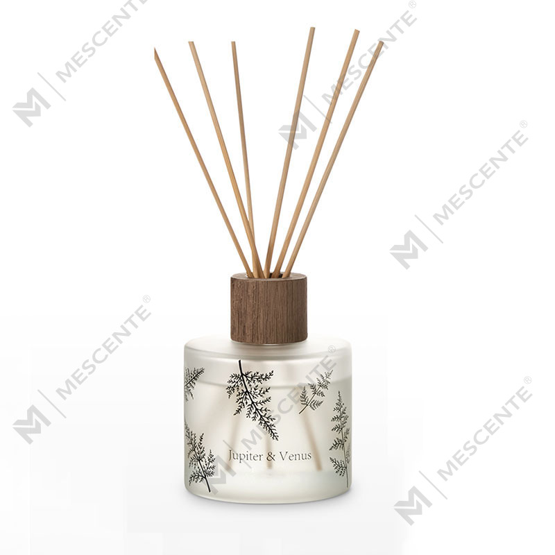 M&Scent Bán buôn sang trọng Tùy chỉnh trang trí thủy tinh màu hổ phách Không có lửa Máy khuếch tán hương hoa trong suốt độc đáo