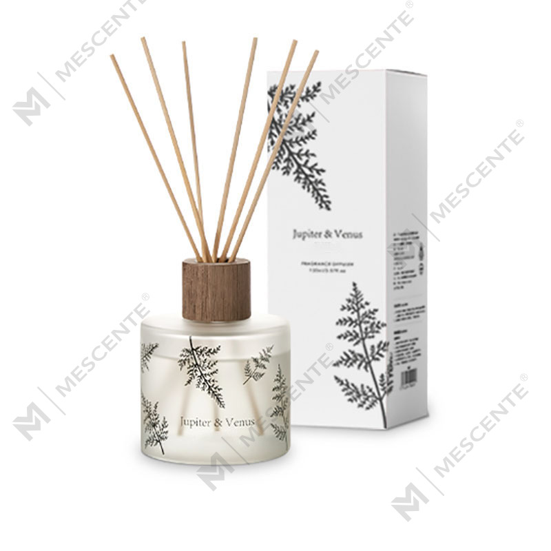 M&Scent Bán buôn sang trọng Tùy chỉnh trang trí thủy tinh màu hổ phách Không có lửa Máy khuếch tán hương hoa trong suốt độc đáo