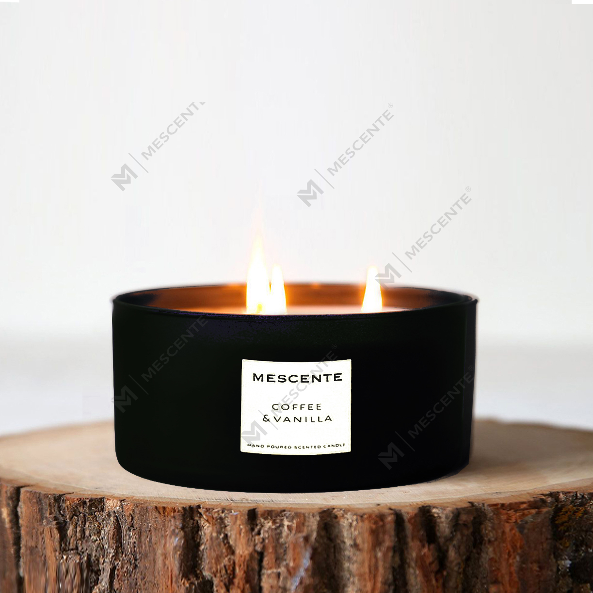 M&Scent bán buôn bộ quà tặng hương liệu trang trí 3 bấc nến dừa thơm