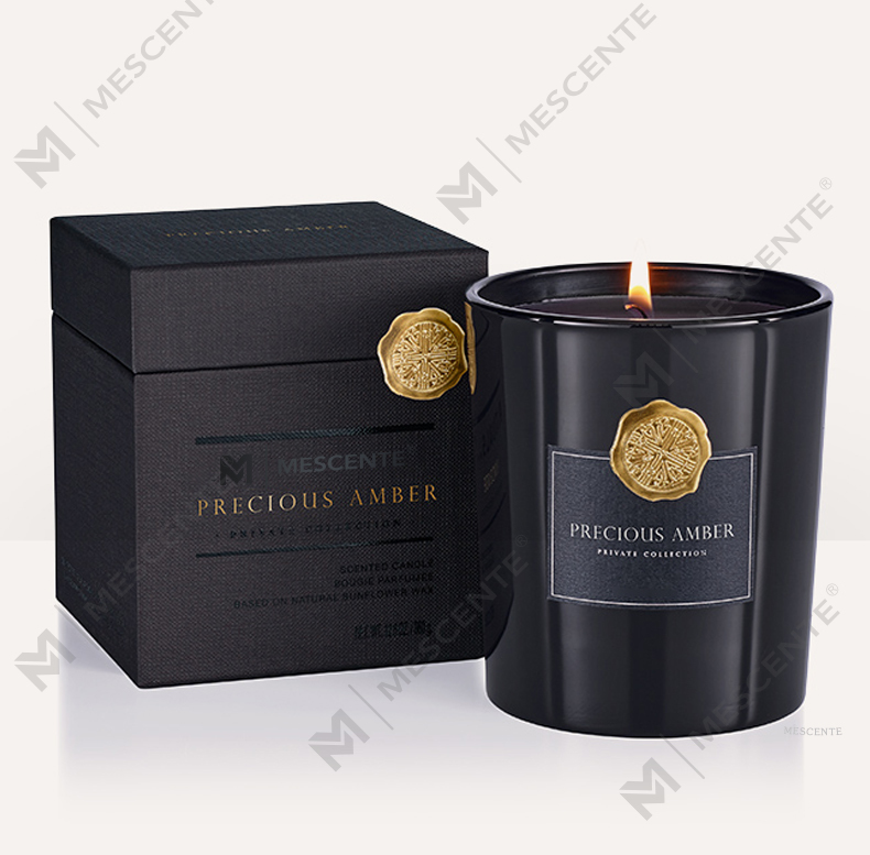 M&Scent sang trọng tùy chỉnh nhãn hiệu riêng lọ thủy tinh trang trí nến sáp đậu nành thơm