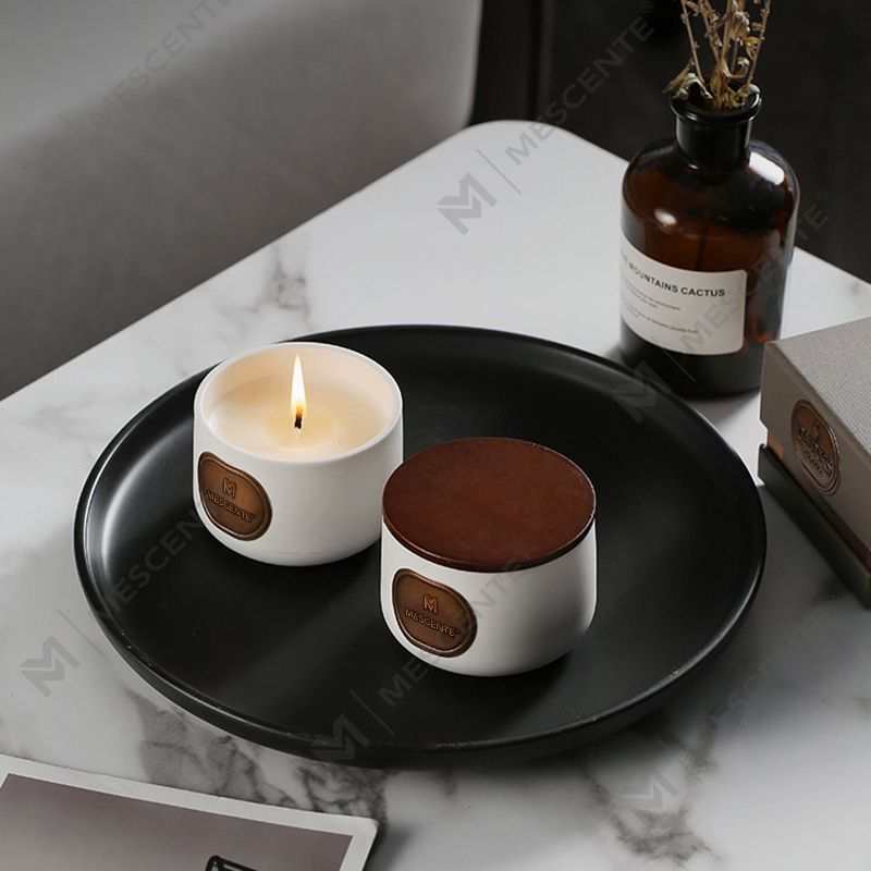 M&Scent nhãn hiệu riêng gốm sứ Bộ quà tặng nến sáp dừa thơm tùy chỉnh