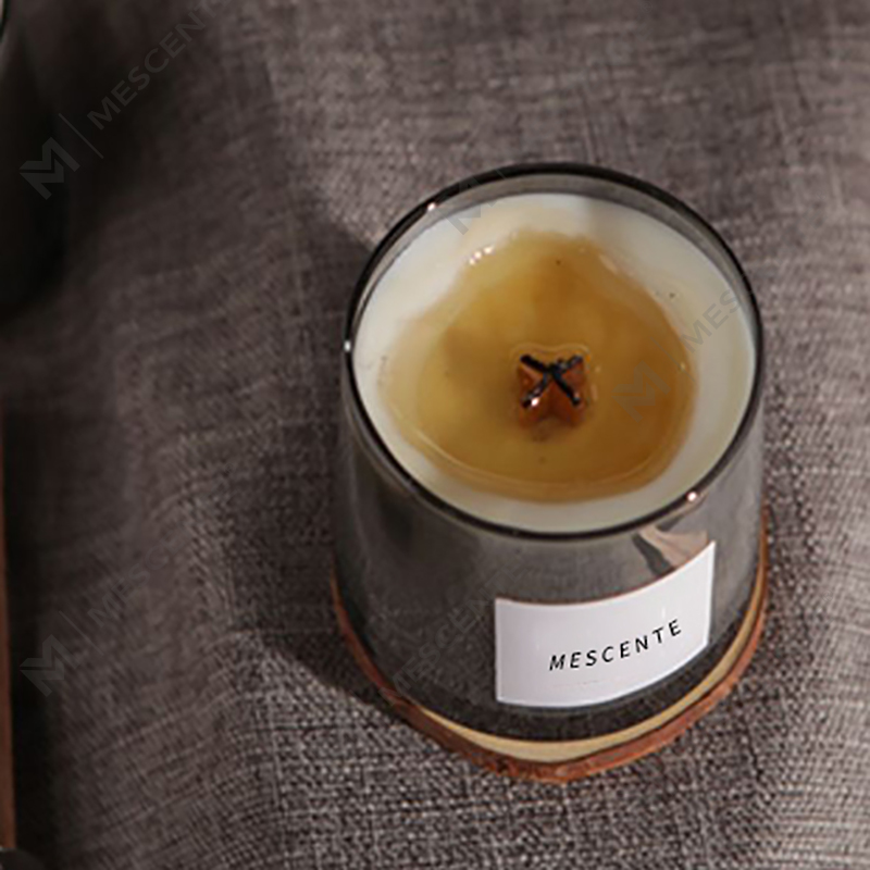 M&Scent lọ thủy tinh cao cấp bấc gỗ pha lê nến sáp đậu nành thơm, nến cưới