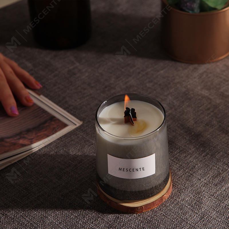 M&Scent lọ thủy tinh cao cấp bấc gỗ pha lê nến sáp đậu nành thơm, nến cưới