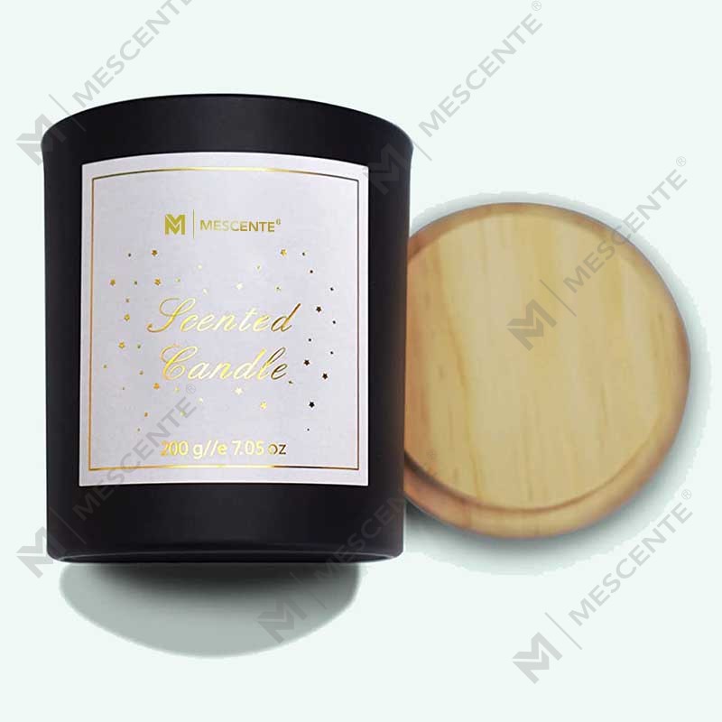 M&Scent Logo tùy chỉnh Mini Chai thủy tinh pha lê tròn Cà phê đậm đà Nến thơm sáp đậu nành có hộp với số lượng lớn