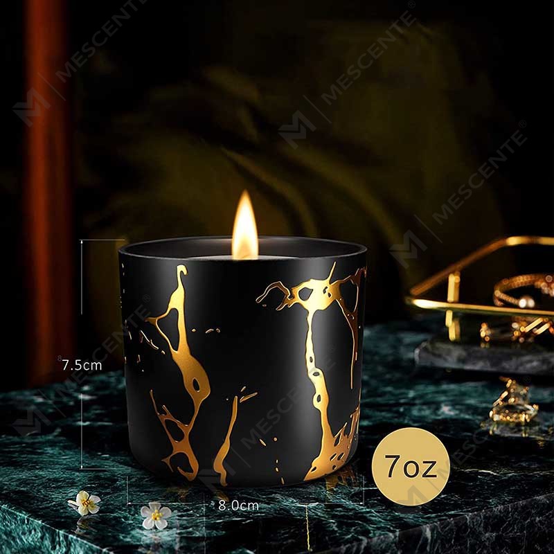 Sang Trọng Size Lớn Tùy Chỉnh Cá Tính Gốm Trang Trí Nhà Ngũ Cốc Vàng Nến Bình Handmade Sáp Đậu Nành Nến Thơm Bộ Quà Tặng