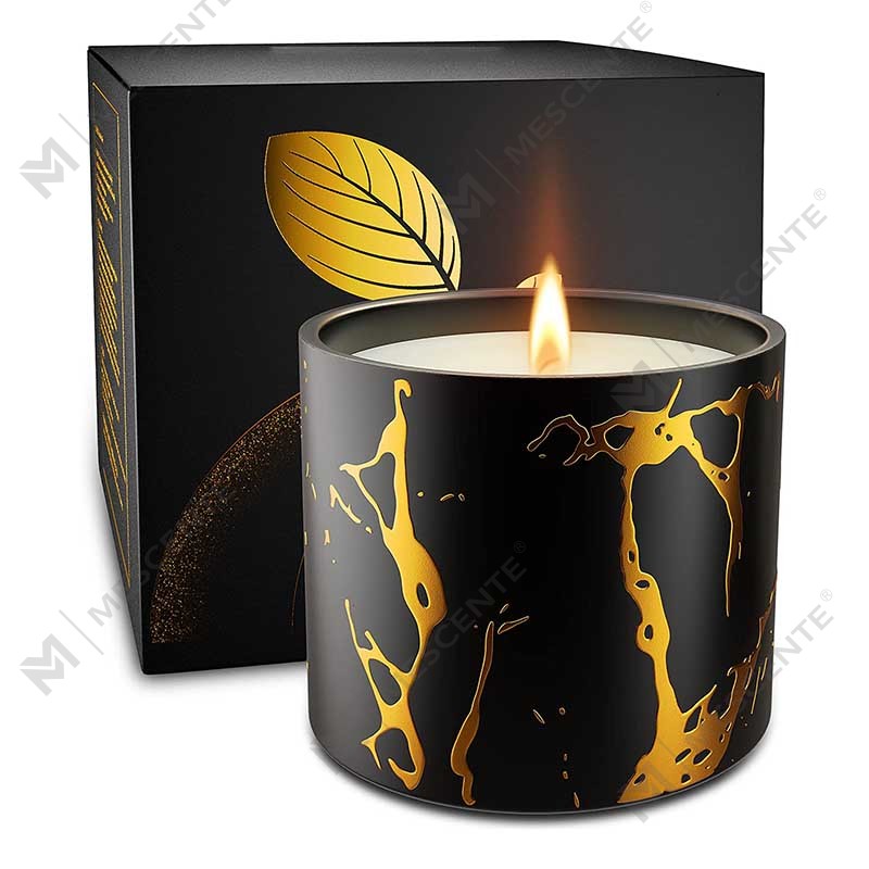 Sang Trọng Size Lớn Tùy Chỉnh Cá Tính Gốm Trang Trí Nhà Ngũ Cốc Vàng Nến Bình Handmade Sáp Đậu Nành Nến Thơm Bộ Quà Tặng