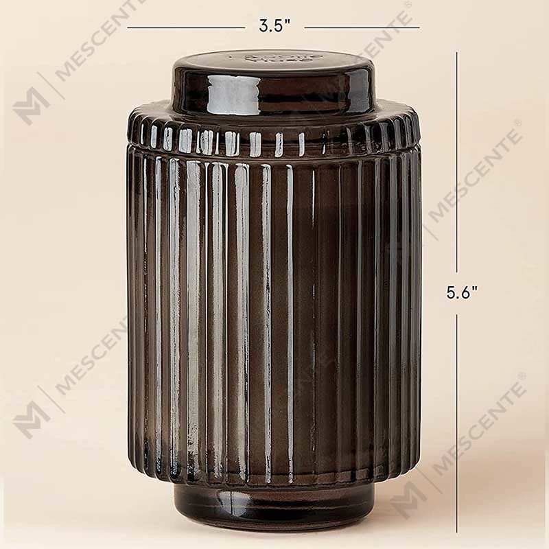 Bán buôn Logo tùy chỉnh Spa Vòng gốm dừa hữu cơ Sáp đậu nành Bộ nến thơm hoa hồng với hoa khô pha lê