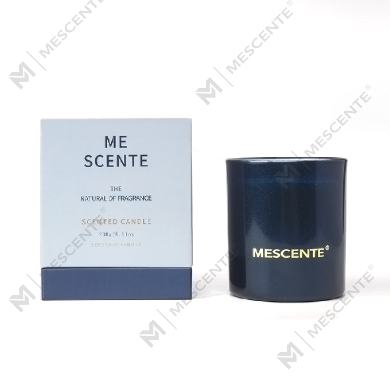 M&Scent Nhãn hiệu riêng Giáng sinh Lọ nến đen Nến thơm liệu pháp mùi hương