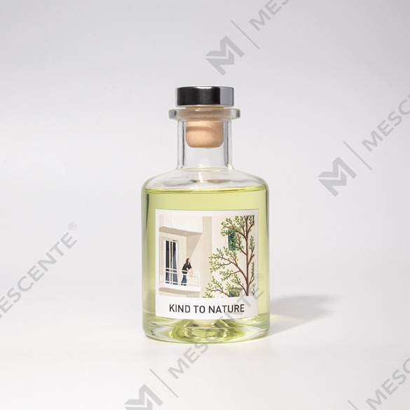 M&Scent Luxury 200ml Chai màu trắng tùy chỉnh Máy khuếch tán sậy bằng gỗ có hộp