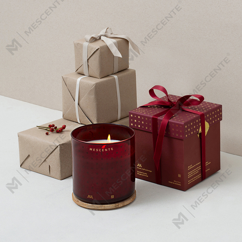 M&Scent Luxury Custom Handmade Nến sáp đậu nành thơm trang trí Giáng sinh kèm hộp quà tặng