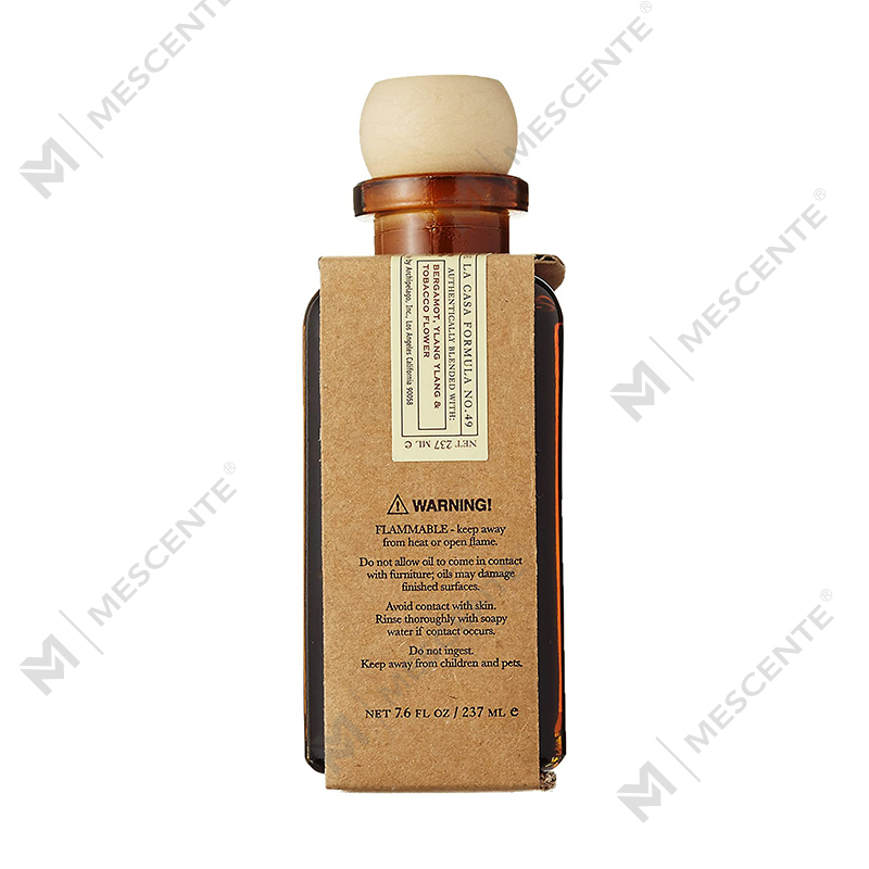 M&Scent Luxury Custom Chai thủy tinh lớn màu vàng hồng Hoa nhãn hiệu riêng Máy khuếch tán sậy lỏng có hộp quà tặng